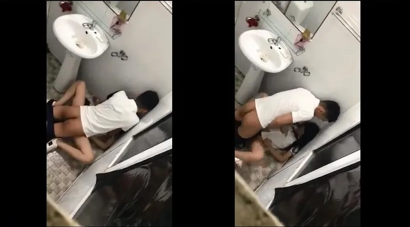 Cô bạn gái say xỉn và thằng bồ trong phòng tắm nhà hàng