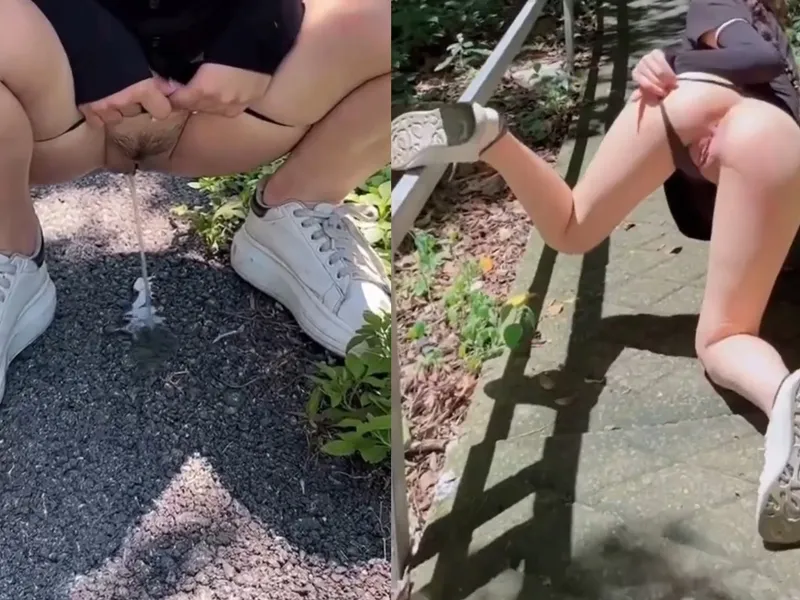 "đi ngoài" public ngoài đường cùng em người yêu da trắng vú bự